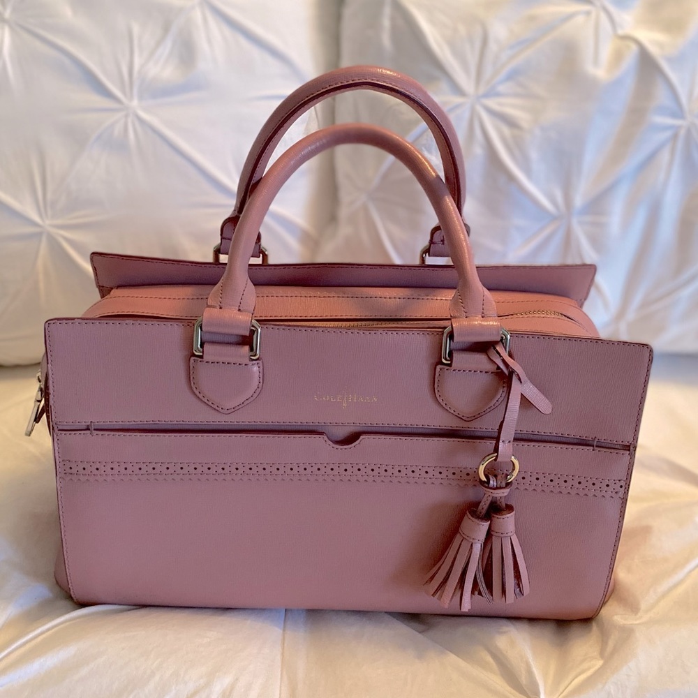 Cole Haan Gladstone Satchel in Blush